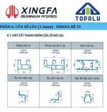 CỬA SỔ LÙA HỆ 55